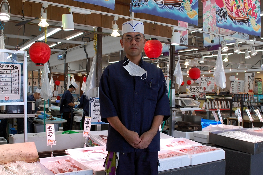 大川戸さん自ら、豊洲市場や横須賀市の長井港に向かい、納得した鮮魚のみ仕入れるそう